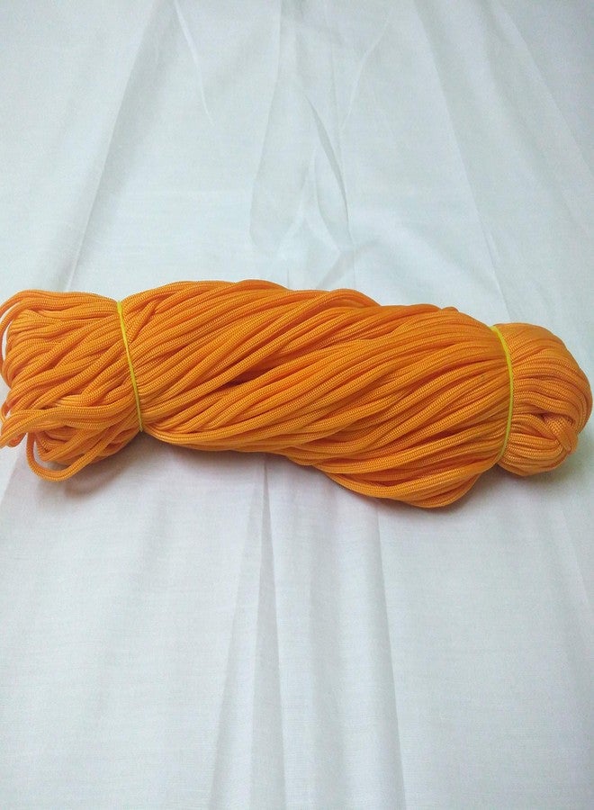 DK Craft Touch Nylon Knot Macrame Beading Braided Thread 60 m Cord Rope, 4 mm (Orange) - Image 2